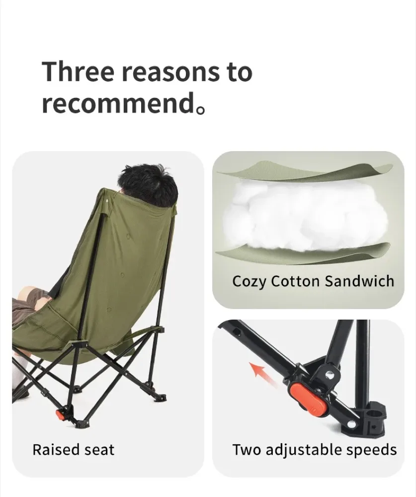 Chaise de camping basse