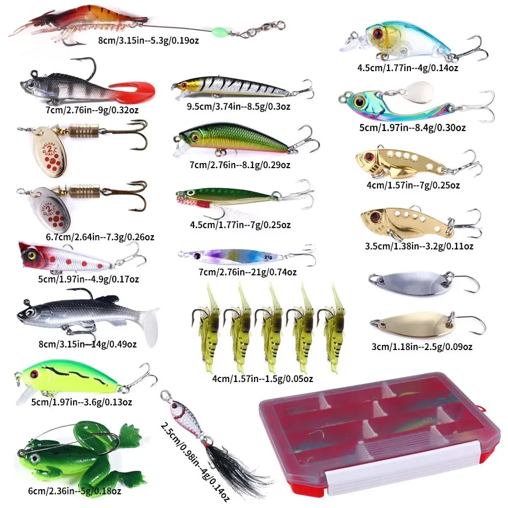Coffret 24 leurres assortis