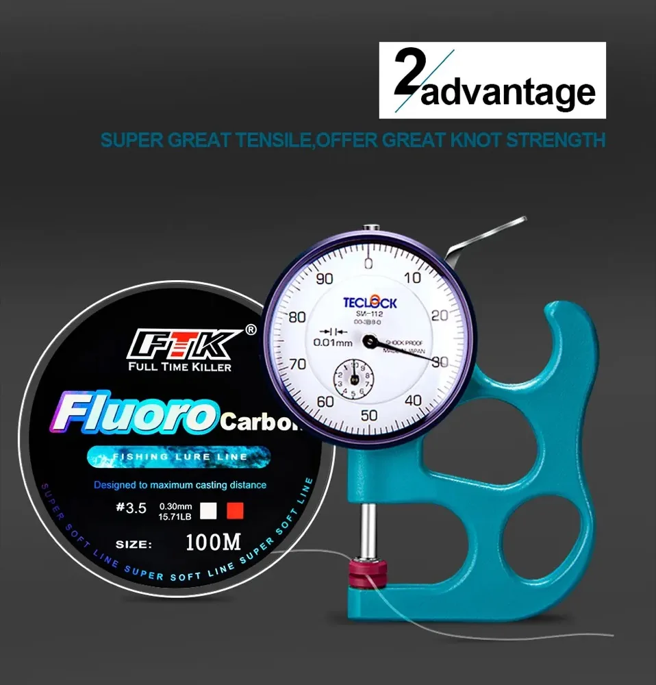 Fluorocarbone bas de ligne 100 m
