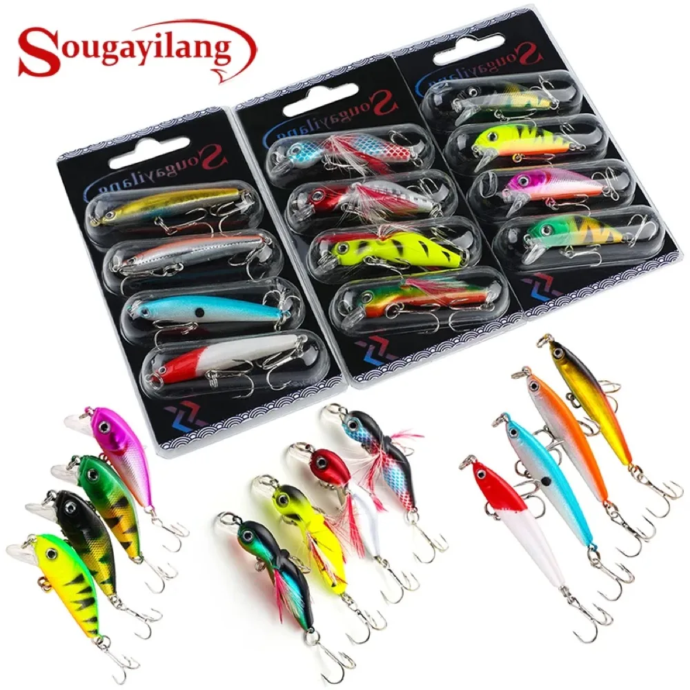 Leurres wobbler, lot de 4