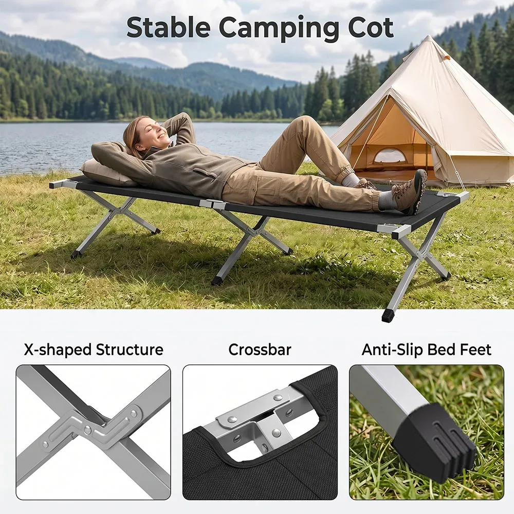 Lit de camp pliant 192 cm