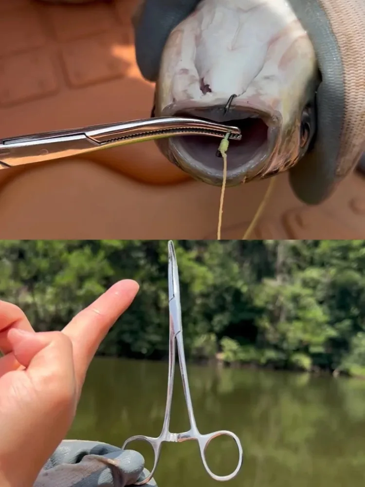 Pince hémostatique de pêche 18 cm