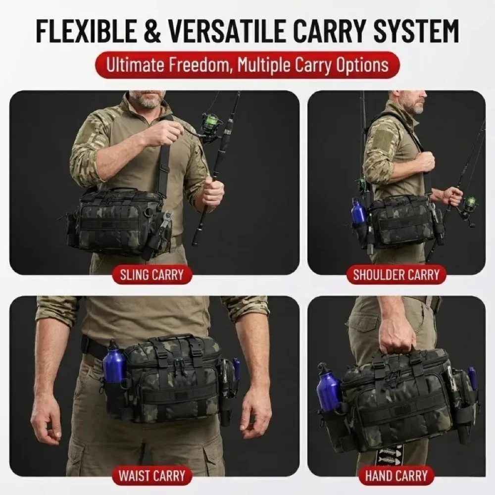 Sac à bandoulière avec porte-canne